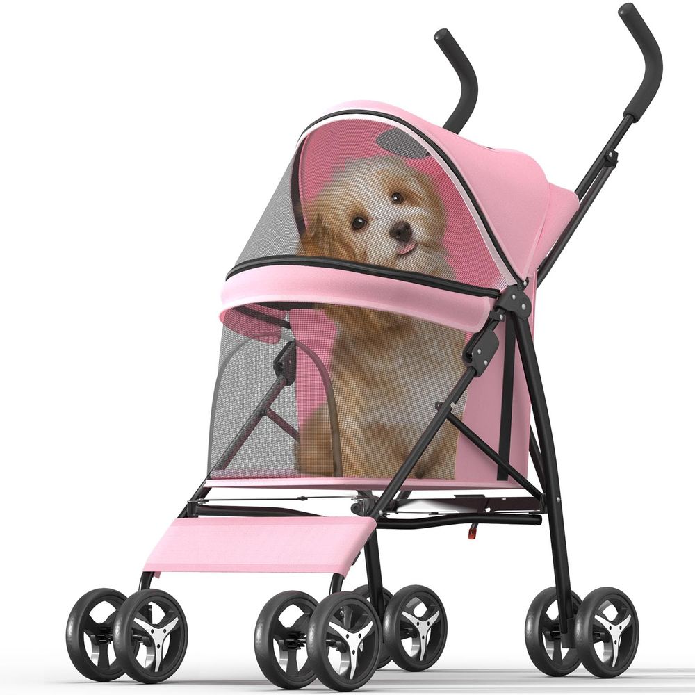 Pet Stroller Carrier - 4륜 반려동물 유모차 소형 중형 반려동물용