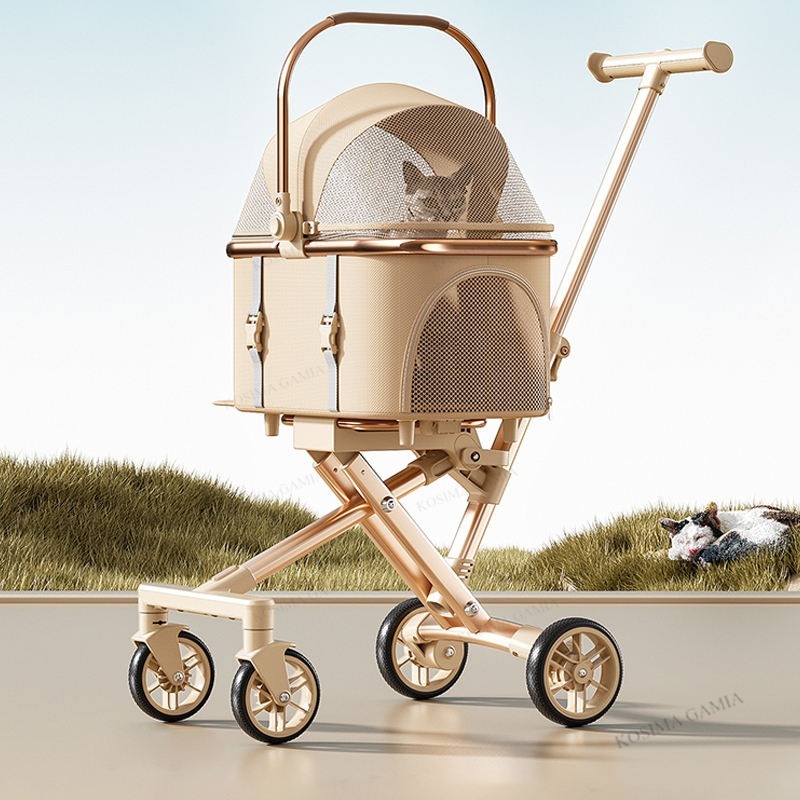 Pet Stroller Carrier - 새로운 분리형 반려동물 유모차, 휴대용 원클릭