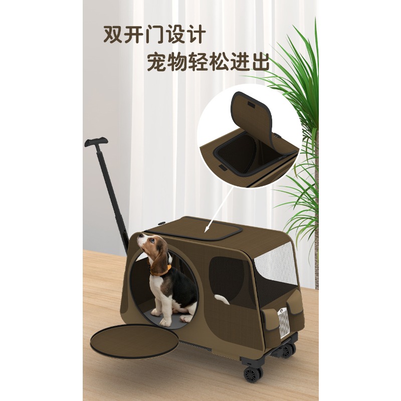 휴대용 반려동물 롤링 캐리어 접이식 소형견 야외 유모차 - Pet Stroller Carrier 리뷰 및 가격
