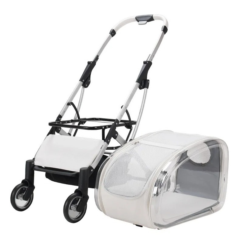 야외용 투명 애완동물 유모차, 가볍고 접이식, 탈부착  - Pet Stroller Carrier 리뷰 및 가격