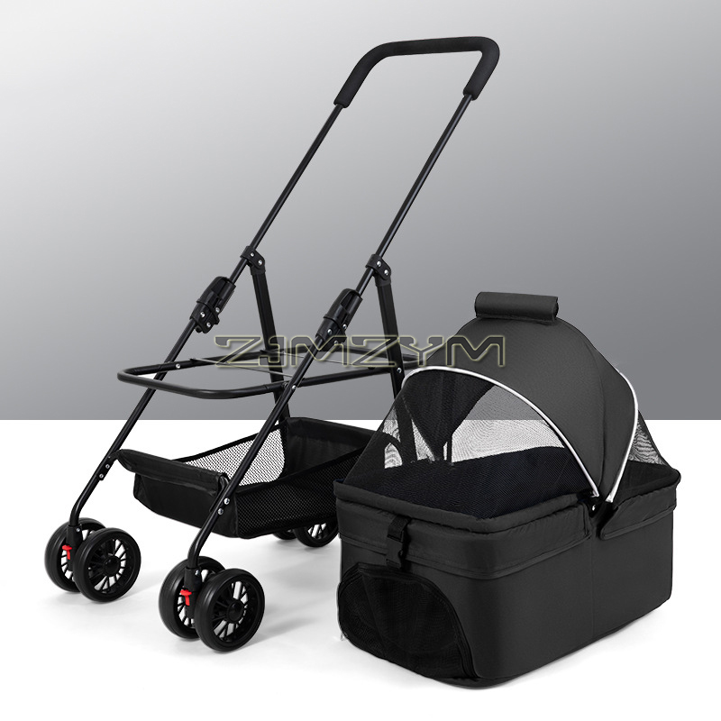 반려동물 이동장 유모차, 360도 회전 앞바퀴, 뒷바퀴 - Pet Stroller Carrier 리뷰 및 가격