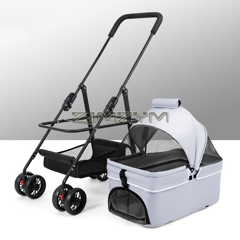 반려동물 이동장 유모차, 360도 회전 앞바퀴, 뒷바퀴 - Pet Stroller Carrier 리뷰 및 가격
