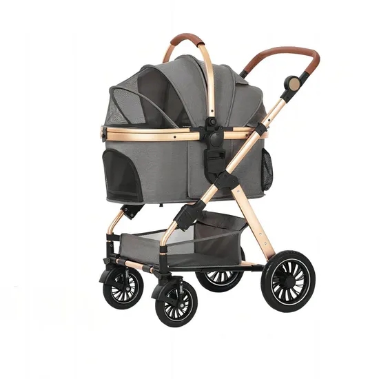 럭셔리 3-in-1 알루미늄 합금 접이식 애완동물 유모 - Pet Stroller Carrier 리뷰 및 가격