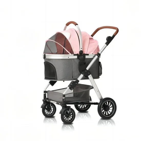 럭셔리 3-in-1 알루미늄 합금 접이식 애완동물 유모 - Pet Stroller Carrier 리뷰 및 가격