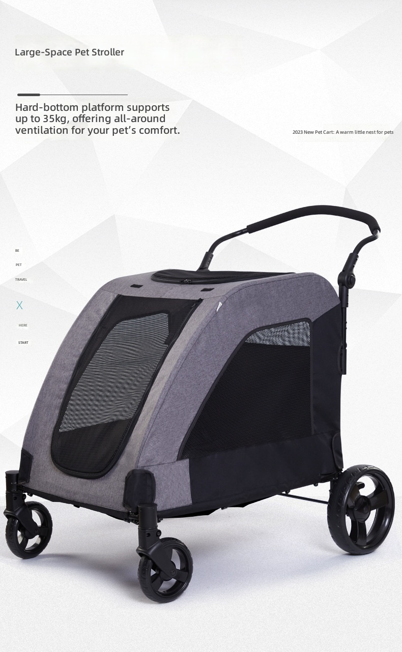 대형 애완동물 유모차, 접이식 고양이 및 강아지 이동장 - Pet Stroller Carrier 리뷰 및 가격