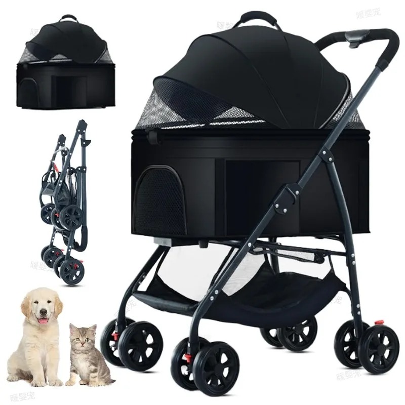 접이식 애완동물 카트 3in1 야외용 카트, 특히 강아 - Pet Stroller Carrier 리뷰 및 가격